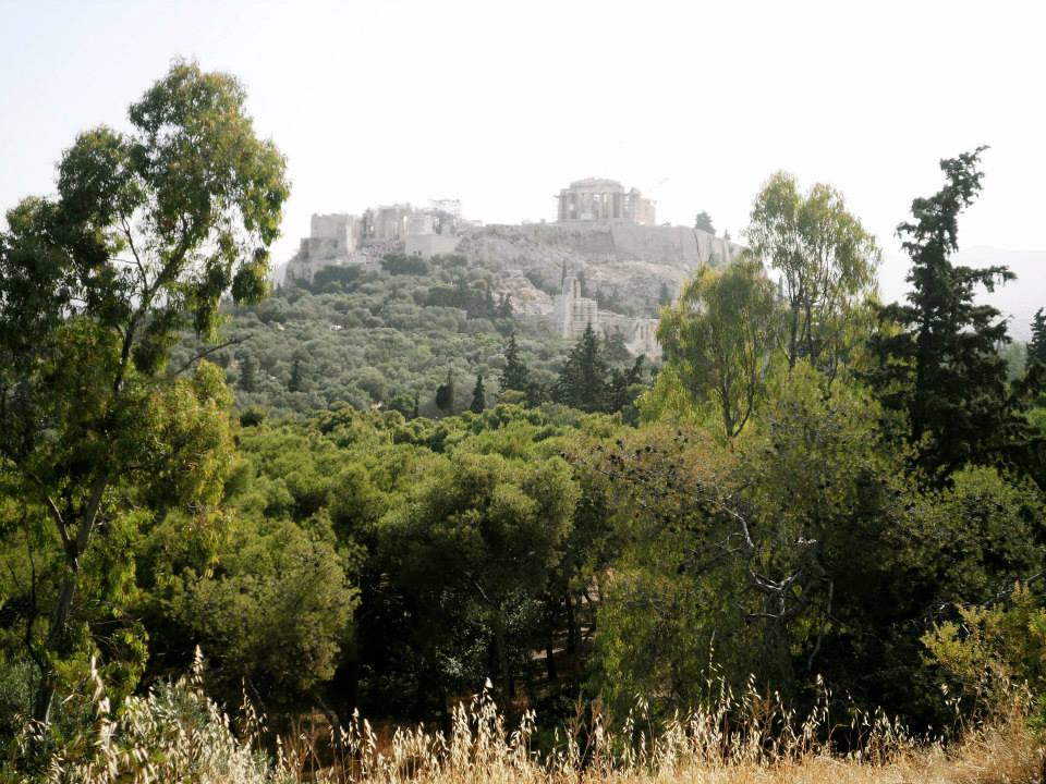 View of the Acropolis from Monte Licabeto 