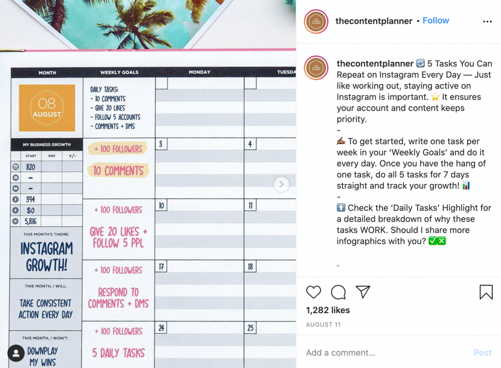Content Planner plan content | How to Make a Photo Go Viral on Instagram