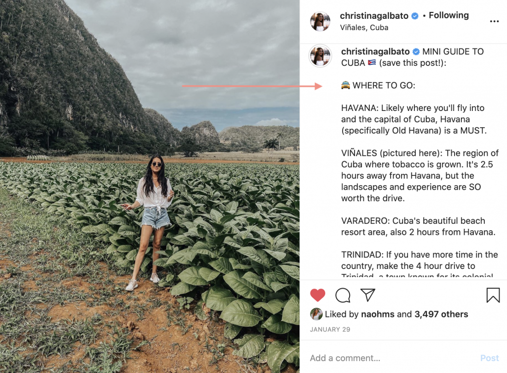 Christina micro-blogging provide value | How to Make a Photo Go Viral on Instagram