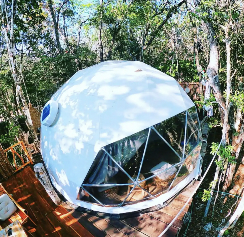 Airbnb Jungle Eco Treehouse exterior | where to stay in Tulum