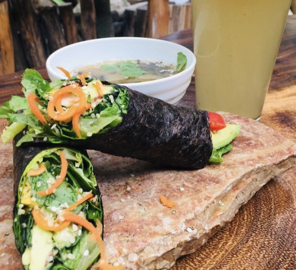 raw handroll from raw love tulum: Tulum Travel Guide: Where to Stay, Eat, and Play
