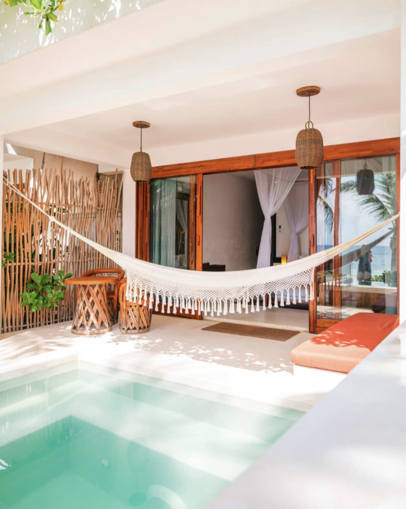 The beach Tulum hammock and pool | where to stay in Tulum