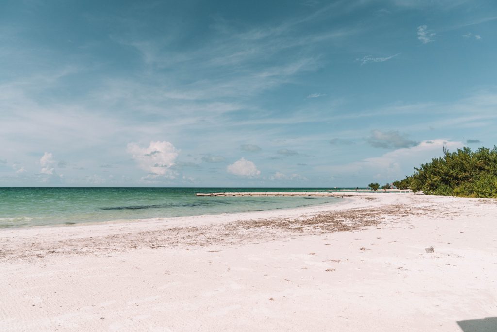 White sand beach at Isla Holbox | The Ultimate Isla Holbox Travel Guide