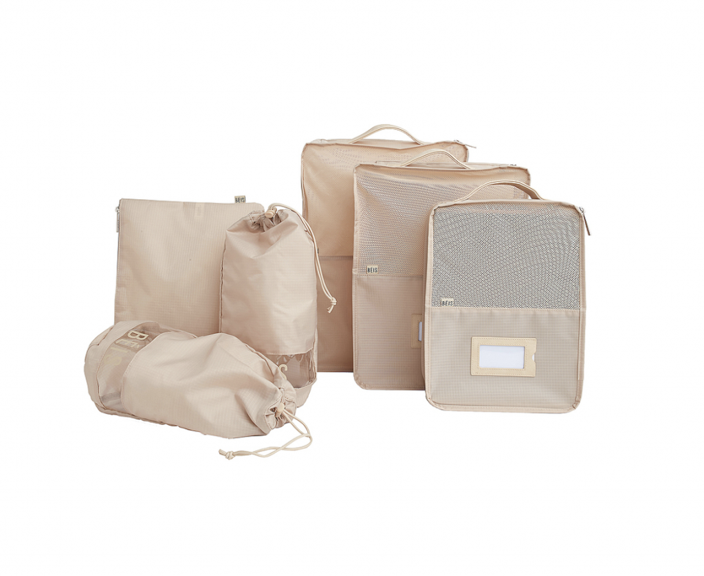 Beis beige packing cubes | 40 perfect gifts for travel lovers 