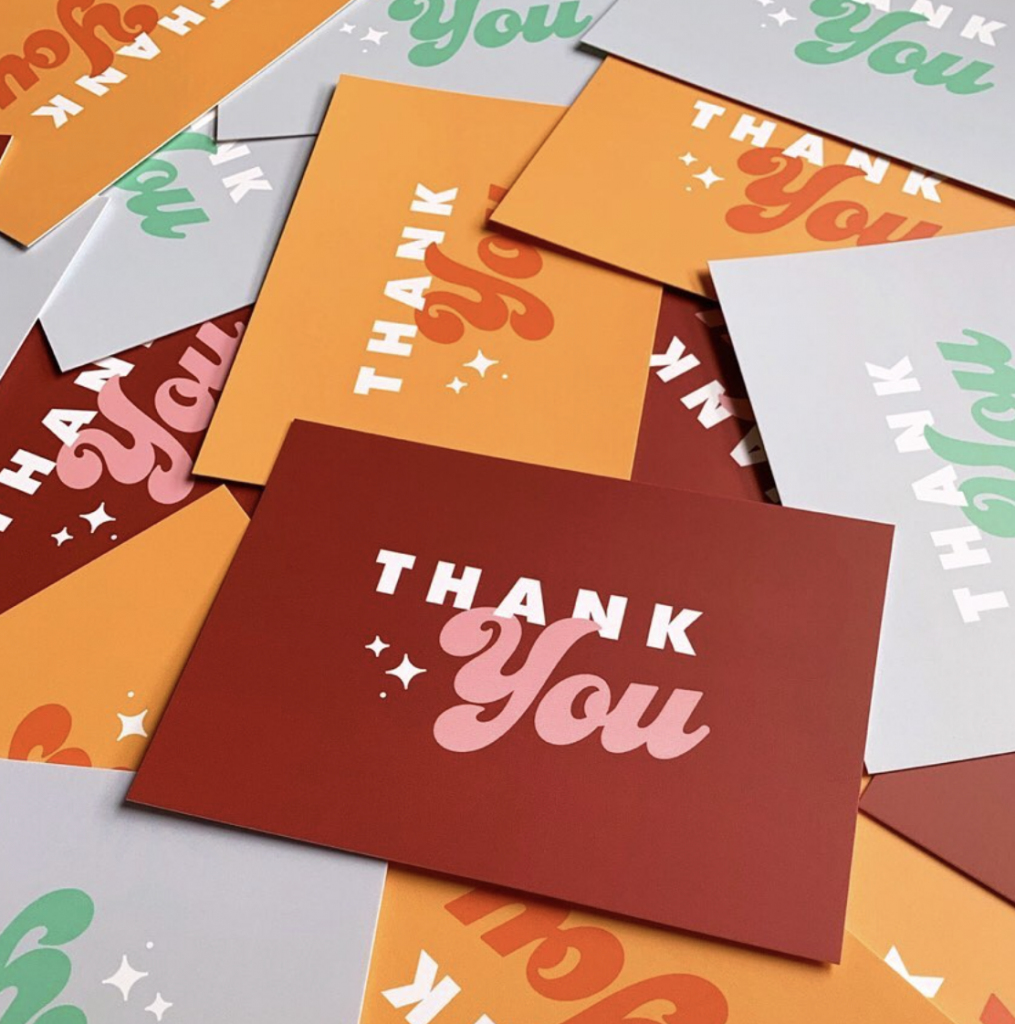 Moo.com thank you cards | Holiday Gifts for Female Entrepreneurs