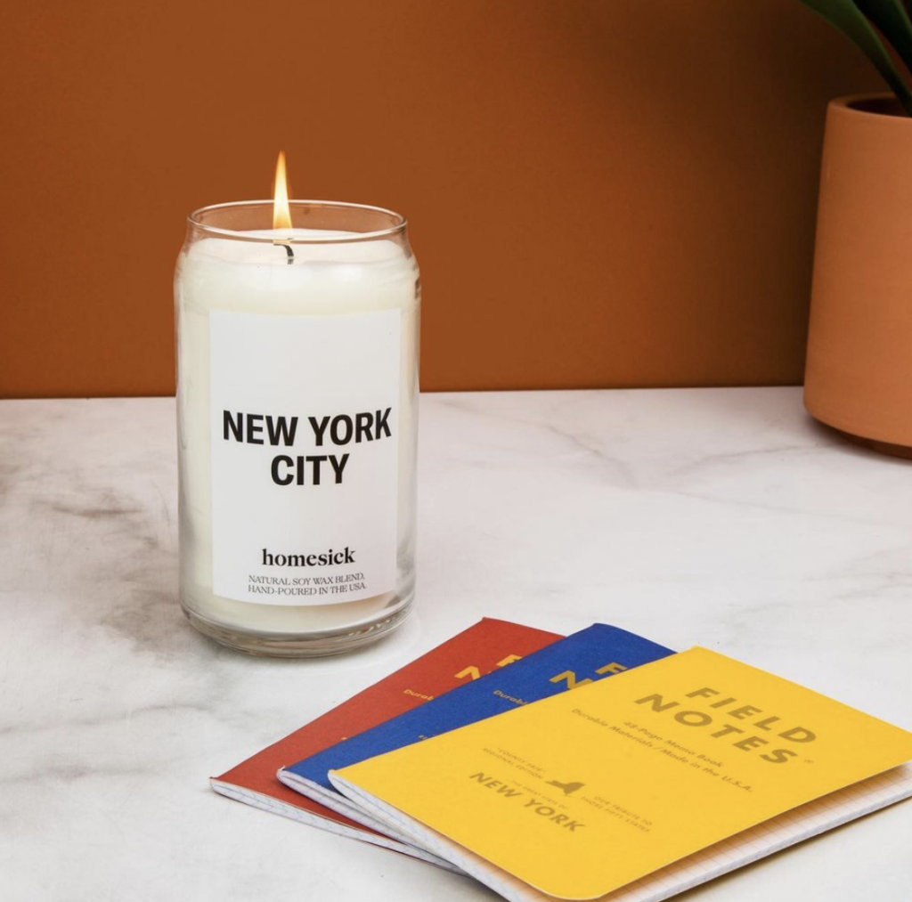 Homesick New York City candle