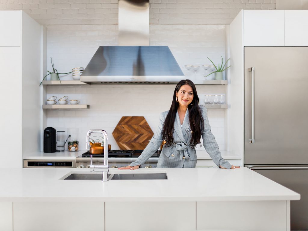 Christina brand shoot in kitchen | What I Would Do Differently If I Launched a Podcast Today